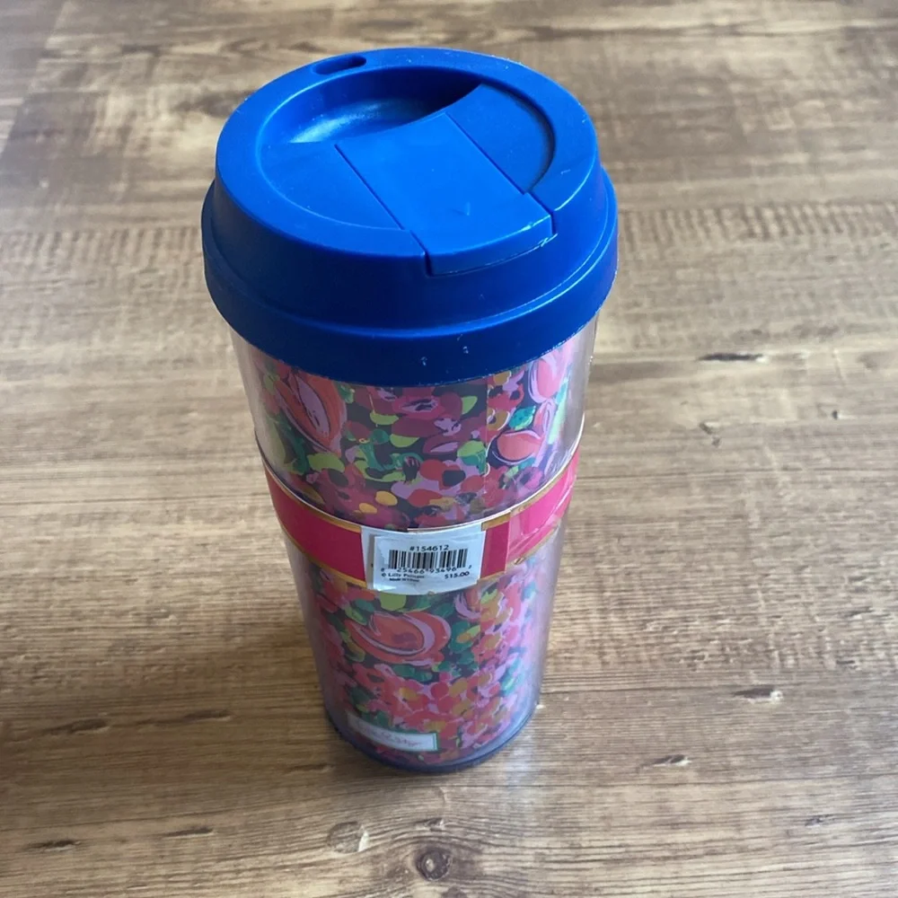 NWT Lilly Pulitzer Travel Thermal Mug in Wild Confetti